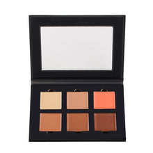 Makeup Contour Cream Kit Palette Concealer Foundation 6 Color Palette Medium Light Deep Fair