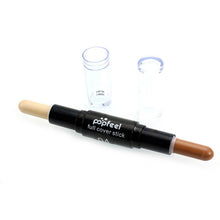 Makeup Creamy Double-ended 2 in1 Contour Stick Contouring Create 3D Face Concealer Full Cover Blemish