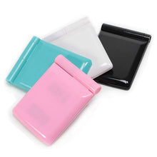 Makeup Mirrors Mini Portable Folding Compact Hand Cosmetic Make Up Pocket Mirror with 8 LED Light for Lady