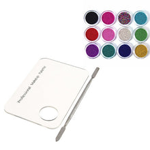 Makeup Nail Art Acrylic Palette + Stainless Steel Pusher Knife + Nail Art Caviar Manicure Makeup Tool Kits