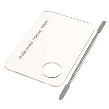 Makeup Nail Art Acrylic Palette + Stainless Steel Pusher Knife + Nail Art Caviar Manicure Makeup Tool Kits