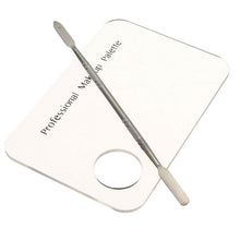 Makeup Nail Art Acrylic Palette + Stainless Steel Pusher Knife + Nail Art Caviar Manicure Makeup Tool Kits