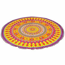 Mandala Beach Chiffon Scarf Printing Flower Beachwear Picnic Round Beach Towel Sjaal#B720