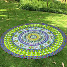 Mandala Beach Chiffon Scarf Printing Flower Beachwear Picnic Round Beach Towel Sjaal#B720
