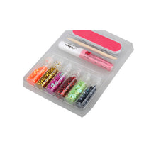 Manicure Mini Bottle Set Glitter Nail Art Powder Tips Sequin Decoration