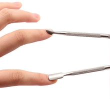 Manicure Pedicure Cuticle Nail Pusher Spoon Knife