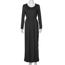 Maxi Dress Long Sleeve Sexy Boho Pockets Long Summer Dress Ladies Dresses Vestido Largo#B728