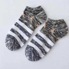 Men Socks Printed Stars Striped Ankle Socks Casual Men Daily Soft Ankle Socks#212