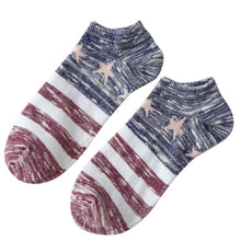 Men Socks Printed Stars Striped Ankle Socks Casual Men Daily Soft Ankle Socks#212