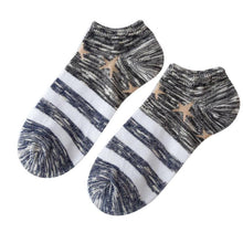 Men Socks Printed Stars Striped Ankle Socks Casual Men Daily Soft Ankle Socks#212