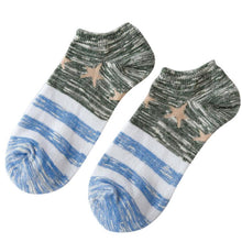 Men Socks Printed Stars Striped Ankle Socks Casual Men Daily Soft Ankle Socks#212