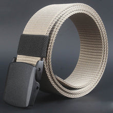 Mens Belt Canvas Plastic Automatic Buckle Belts For Men Casual Canvas Automatic Buckles Belts Cinto Masculino Couro#121