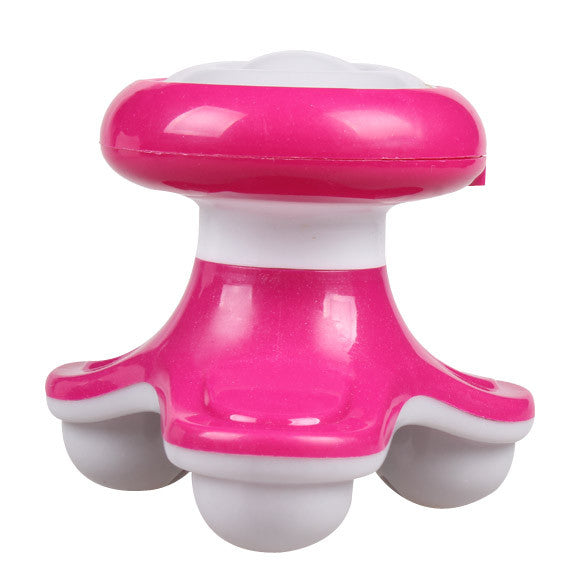 Mini USB Electric Handled Wave Vibrating Massager Body Massager Rose Red