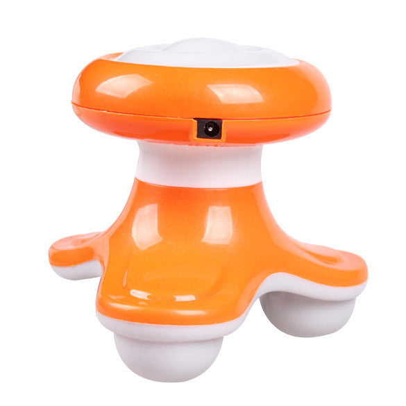 Mini Wave Vibrating Massager USB Battery Electric Full Body Massage Orange