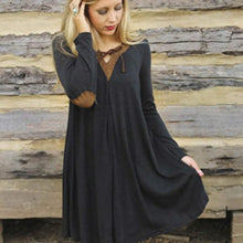 Moda ropa mujer Autumn Personality Loose And Comfortable Long Sleeved Dress personalidad suelta y comoda de manga larga vestido
