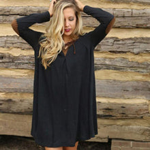 Moda ropa mujer Autumn Personality Loose And Comfortable Long Sleeved Dress personalidad suelta y comoda de manga larga vestido