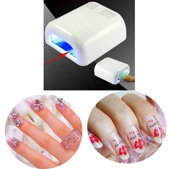 NEW 220V EU UV Gel Curing Nail Dryer Lamp Machine 4 X 9W Tubes 36W Power
