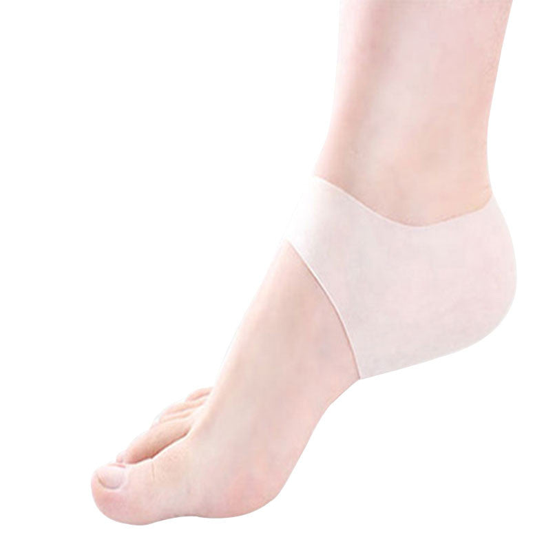 NEW Silicone Gel Cushion Pad Heel Liner Protective Cracked Feet Pressure Pain Relief Socks for Foot