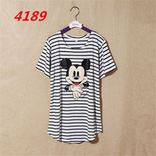 NEW Striped Printed Anchor owl lip women T-shirts short Sleeve t shirts Stretch Cotton tees tops 4185