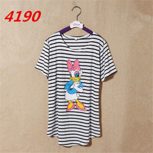NEW Striped Printed Anchor owl lip women T-shirts short Sleeve t shirts Stretch Cotton tees tops 4185