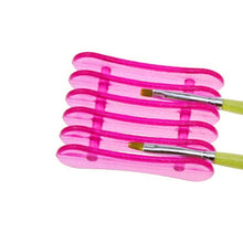 Nail Art Makeup Brush Pen Holder Stand Rest Acrylic UV rose red