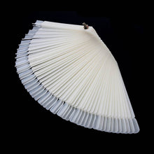 Nail Art Tips Fan Natural False Tools Display Board Polish Manicure Fans Shape Gel Polish Color Practice Show Tools
