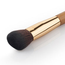 Natural Bamboo Handle Makeup Cosmetics Tool Kit Powder Blush Brushes