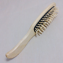 Natural Bamboo Paddle Cushion Massage Hair Brush Ball-Tipped Wooden Comb