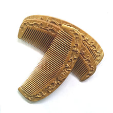 Natural Green Sandalwood Carving Comb Antistatic Massage Health Care Combs 3 Type