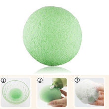 Natural Konjac Konnyaku Facial Puff Face Wash Cleansing Sponge Green
