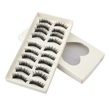 Natural Long Thick Black False Eyelashes Charming 10 Pairs Eye Lashes MakeUp P4