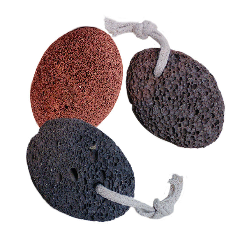 Natural Paddle Cushion Massage Brush Earth Lava Pumice Stone Remove Dead Skin Foot Massage SPA