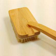 Natural Wooden Shower Body Bath Brush Massager Soft Bristles Sponge Bath Shower Spa Scrubber