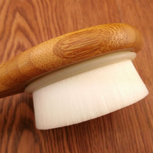 Natural Wooden Shower Body Bath Brush Massager Super Soft Synthetic Fiber Sponge Bath Shower Spa Scrubber