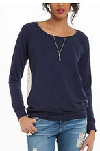 Navy Long Sleeve Blouses Women Shirts Crochet Lace Tops Ropa Mujer Casual Patchwork Women Clothing Spring Tops 2016