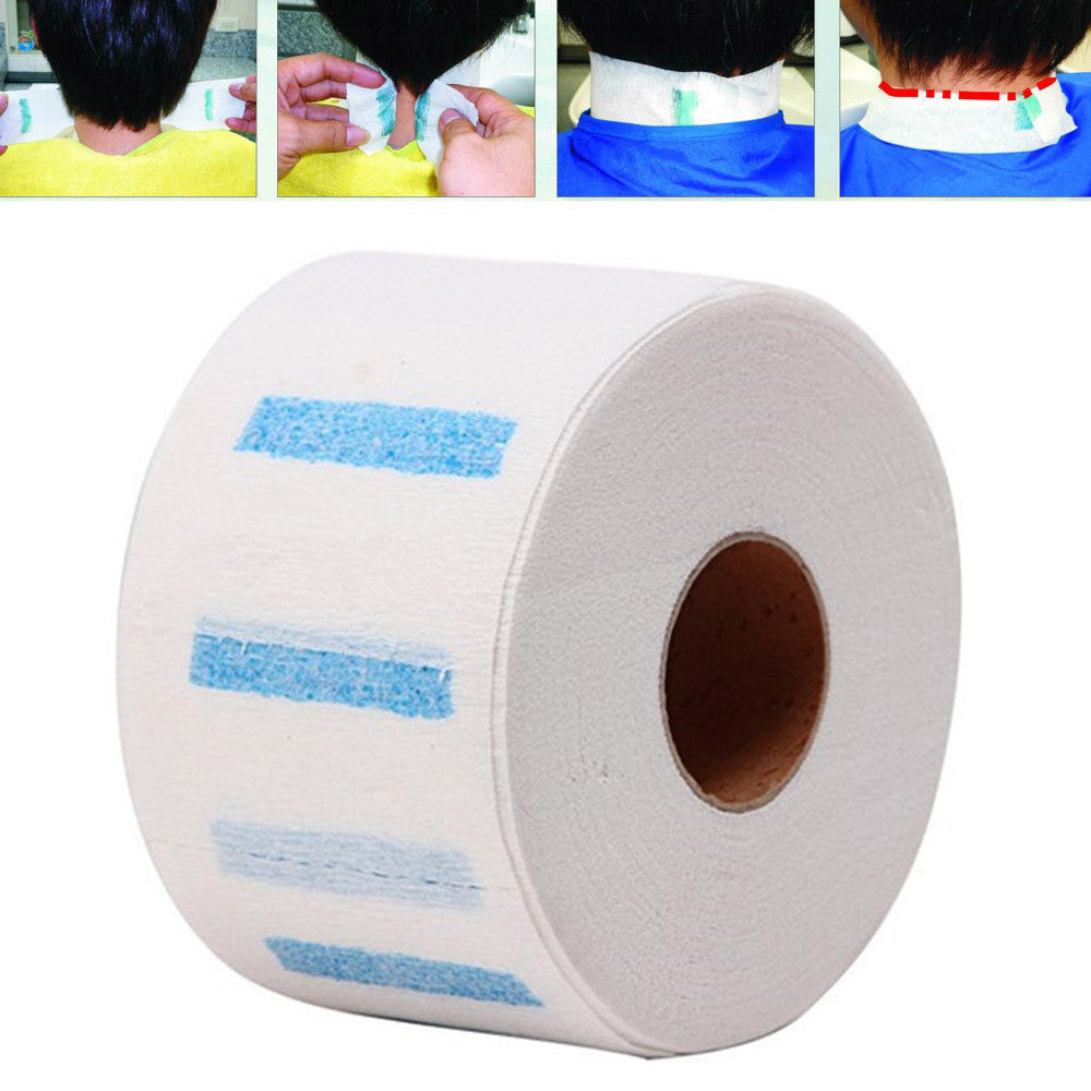 Neck Ruffle Roll Paper Professional Hair Cutting Salon Disposable Hairdressing Collar Accessory Necks Covering
