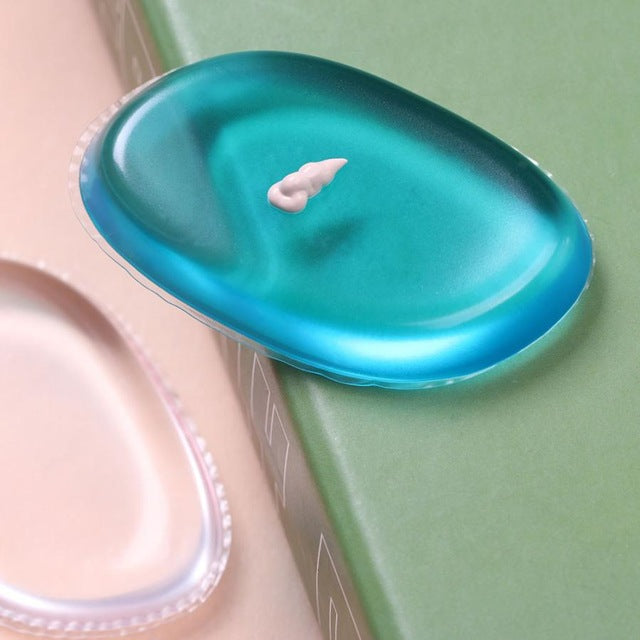 New 100% Star Hot Silicone Sponge Makeup Puff For Liquid Foundation BB Cream Beauty Essentials spugna trucco Anne