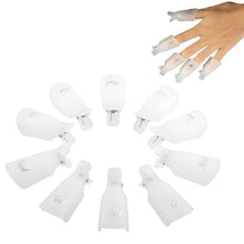 New 10pcs/lot Plastic Nail Tools Acrylic Nail Art Soak Off UV Gel Nail Polish Remover Wrap Clip Cap Nails 2017 Anne