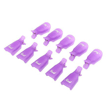 New 10pcs/lot Plastic Nail Tools Acrylic Nail Art Soak Off UV Gel Nail Polish Remover Wrap Clip Cap Nails 2017 Anne