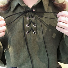 New 2017 Korean style Summer Elegant Bow Tie Blouse Turn-Down Collar Shirt Lantern Sleeve Blusas Women Tops 72516