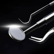 New 3 Pcs/set Explore Oral Cavity Stainless Steel Teeth Dental Dentist Handle Tools with Picks Mirror Set