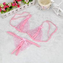 New Arrival 1set Women Lady Sexy Lingerie Lace Underwear Sleepwear G-string Lingerie 4colors ##