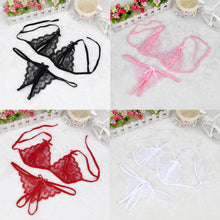 New Arrival 1set Women Lady Sexy Lingerie Lace Underwear Sleepwear G-string Lingerie 4colors ##