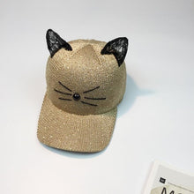New Arrival Women Cat Ear Pattern Sequin Baseball Cap Women Men Snapback Caps Hip Hop Hats For Women 2017 Summer Spring #23