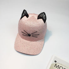 New Arrival Women Cat Ear Pattern Sequin Baseball Cap Women Men Snapback Caps Hip Hop Hats For Women 2017 Summer Spring #23