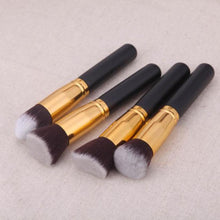New Designed 4 Pcs Black Synthetic Kabuki Flat Foundation Brush Single Makeup Cosmetic Brush pinceles maquillaje Anne