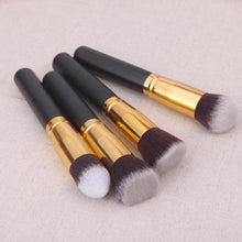New Designed 4 Pcs Black Synthetic Kabuki Flat Foundation Brush Single Makeup Cosmetic Brush pinceles maquillaje Anne