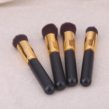 New Designed 4 Pcs Black Synthetic Kabuki Flat Foundation Brush Single Makeup Cosmetic Brush pinceles maquillaje Anne
