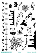 New Designer As the picture shown 5Pcs Halloween Temporary Waterproof Tattoo Stickers Decor waterproof tattoo sticker Anne