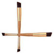 New Double Ends Makeup Tools Bamboo Brushes Eye Shadow Brush Cosmetic Eyebrow Make Up